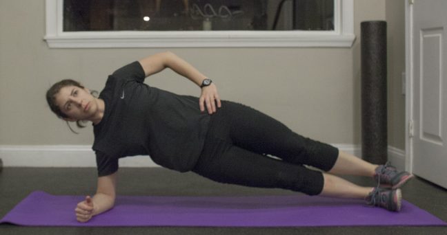 AtHome Exercise Side Planks, Level 2 HealthFit Coaching